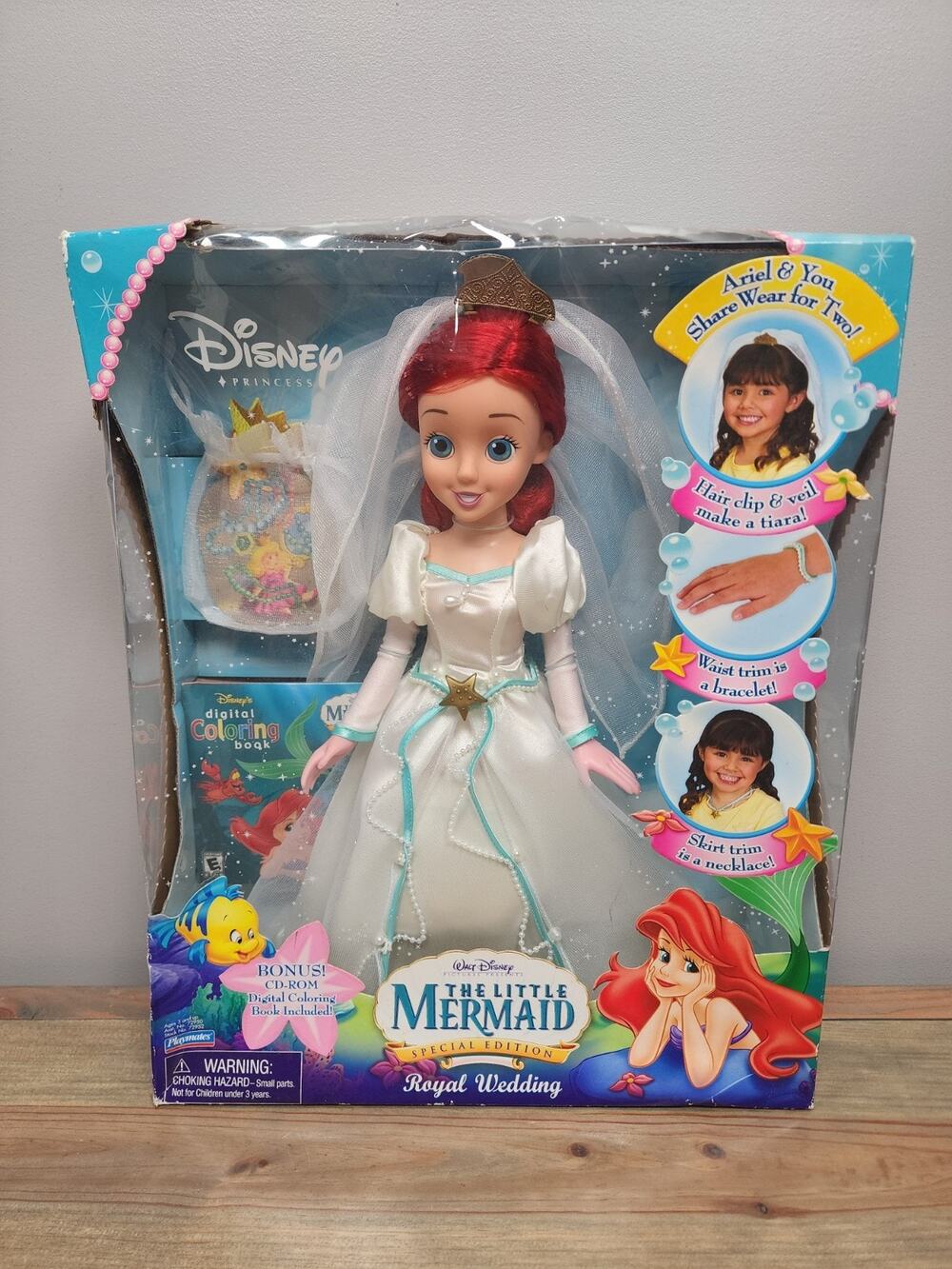 Disney The Little Mermaid Ariel Bride Royal Wedding Doll Special Edition 2006
